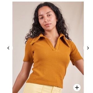 Big Bud Press Fisherman Polo - Spicy Mustard - xxs